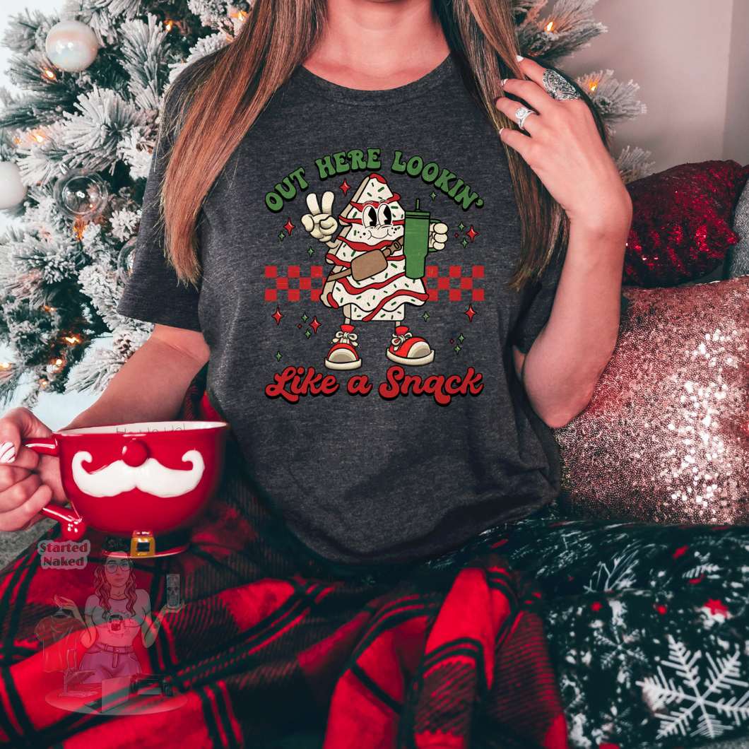Christmas Lookin like a snack tee