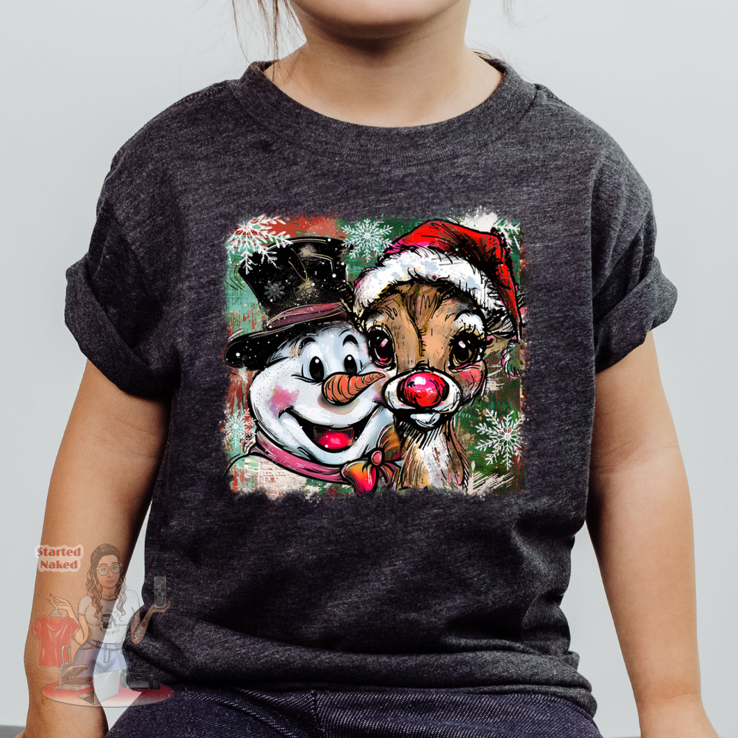 Youth Frosty And The Reindeer Tee