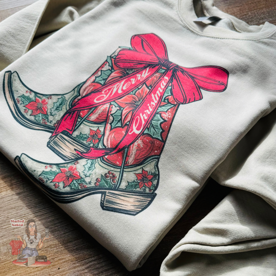 Christmas Boots Sweatshirt