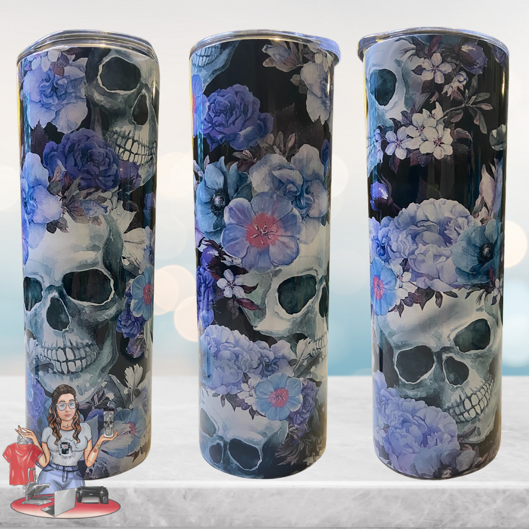 Purple Skull 20 oz Tumbler