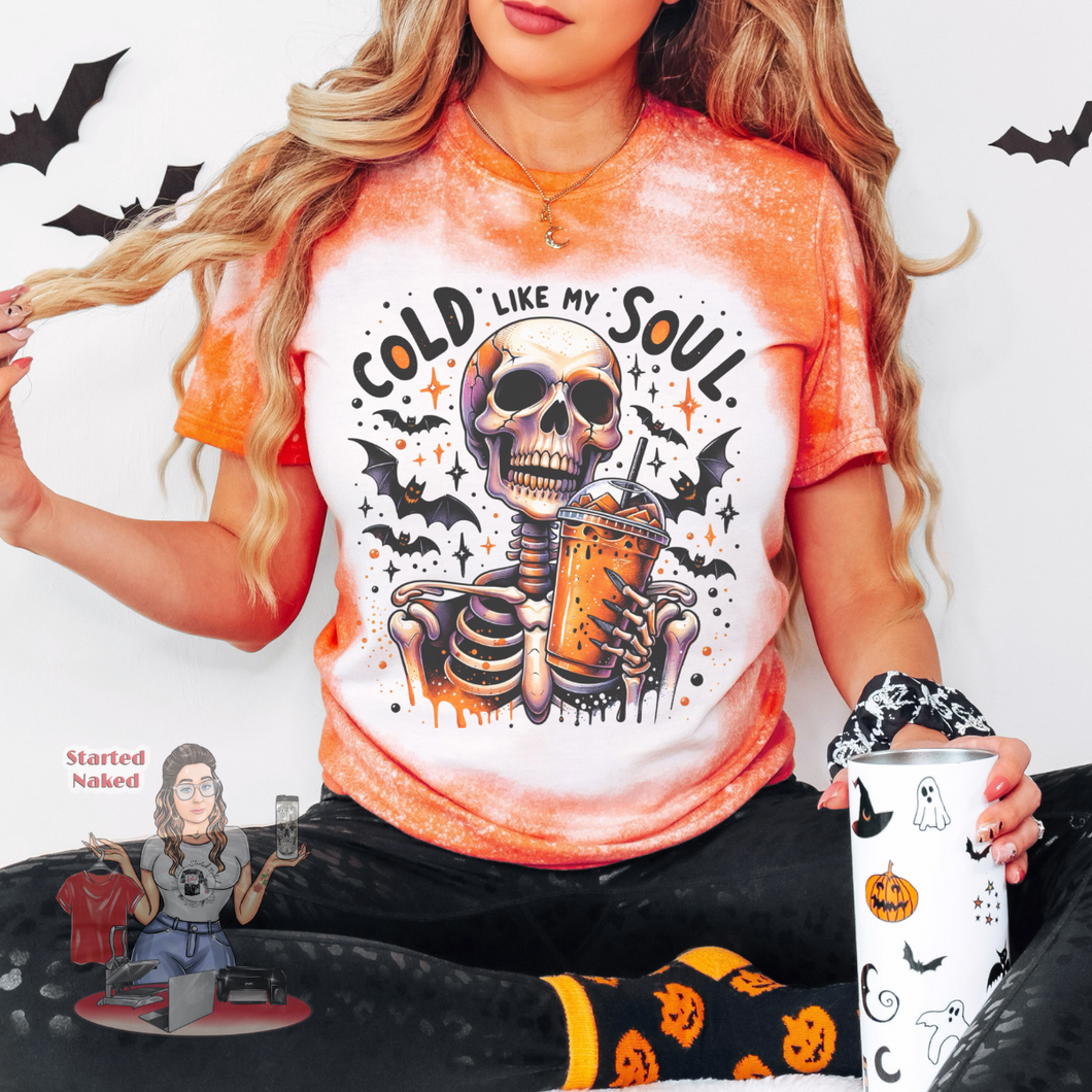Cold Like My Soul Bleached Tee