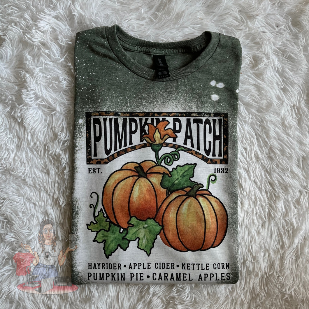Pumpkin Patch Bleached Tee