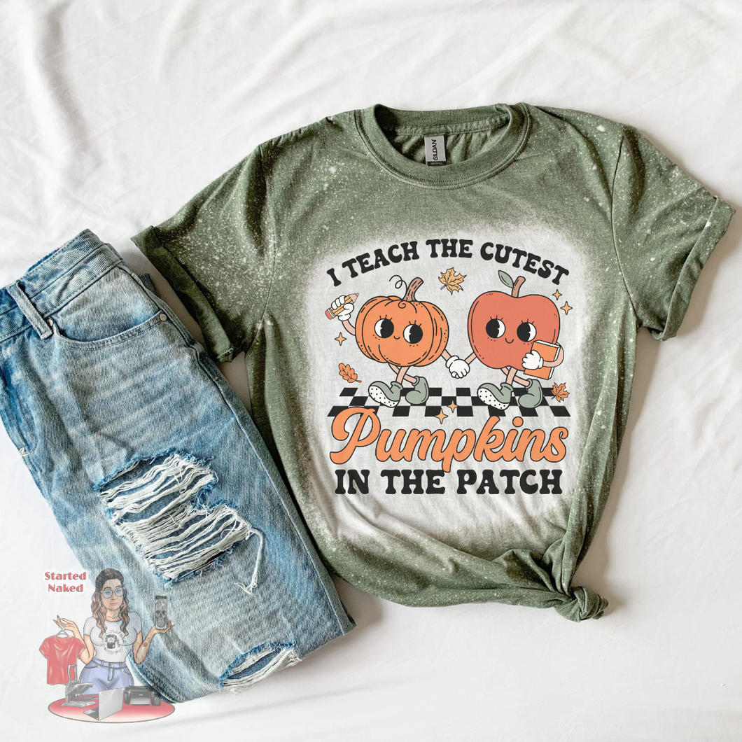 I teach the cutest pumpkins in the patch Bleached Tee