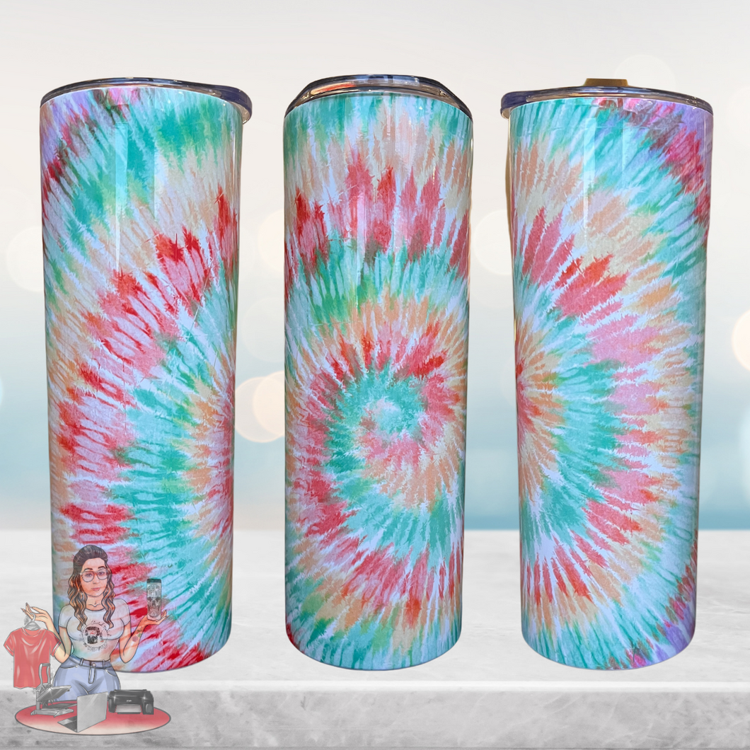 Pastel Tie-Dye 20 oz Tumbler