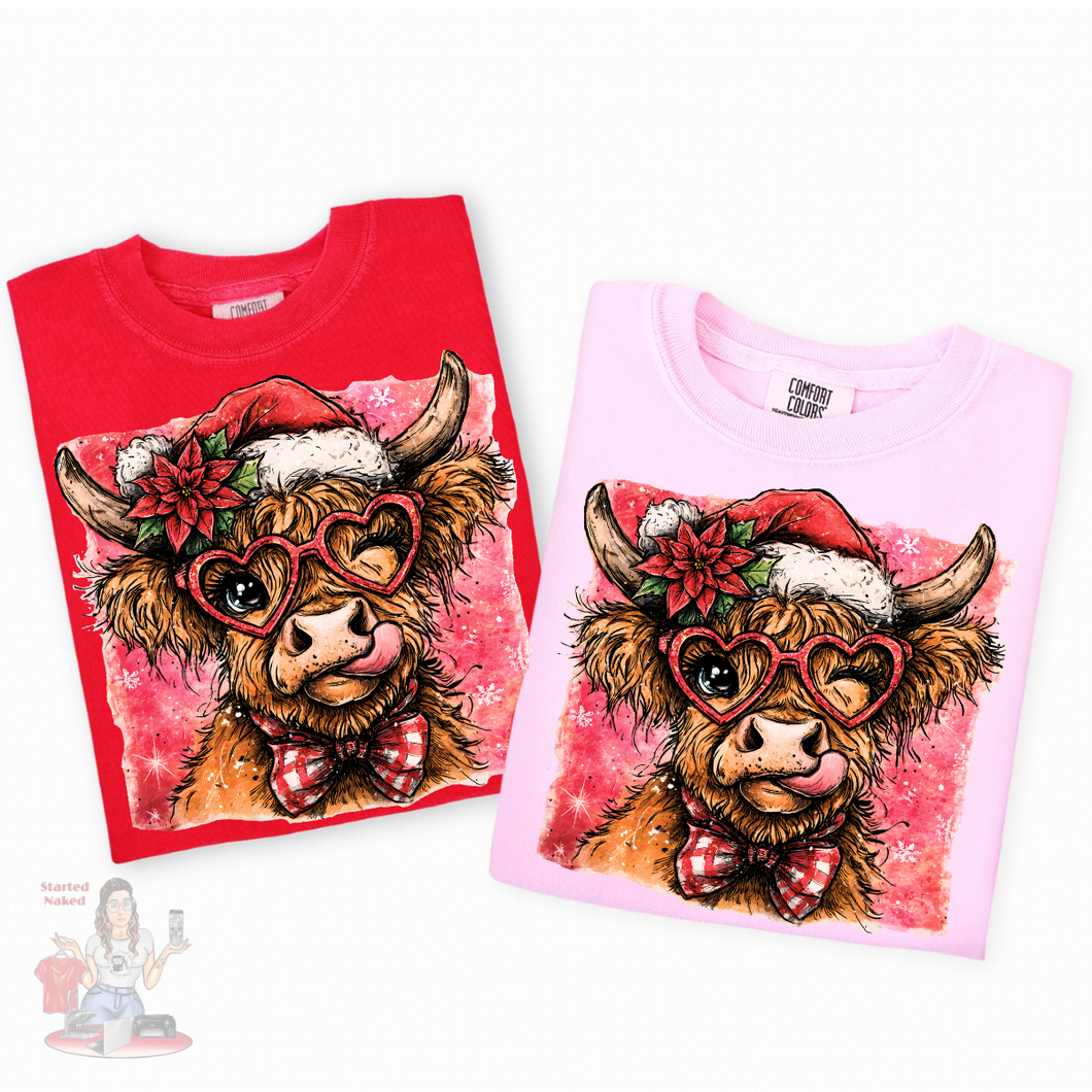 Christmas Cow Tee