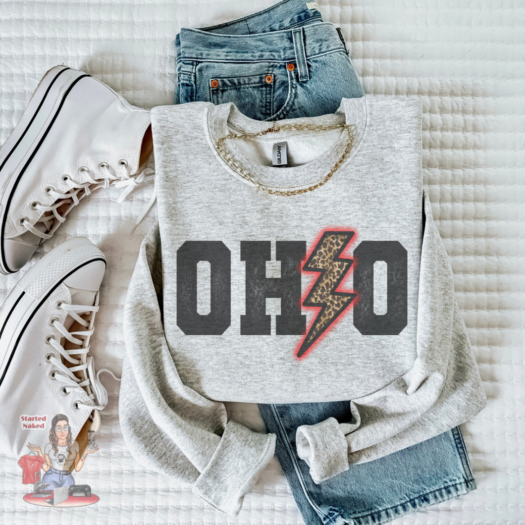 Ohio Lightning bolt Sweatshirt