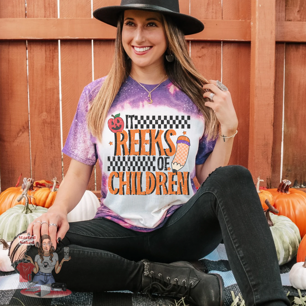 It Reeks Of Children Bleached Tee