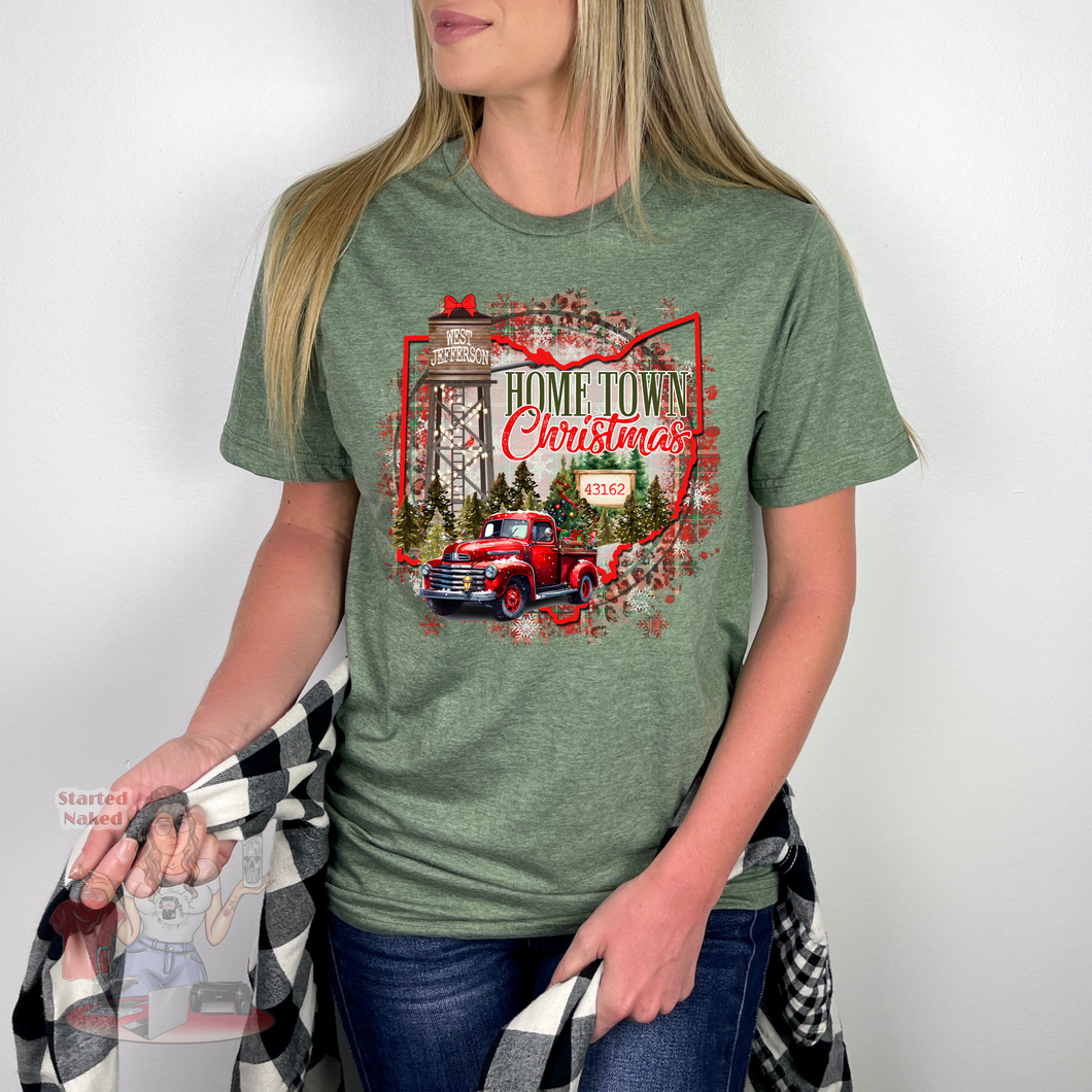 Small Town Christmas West Jeff Tee