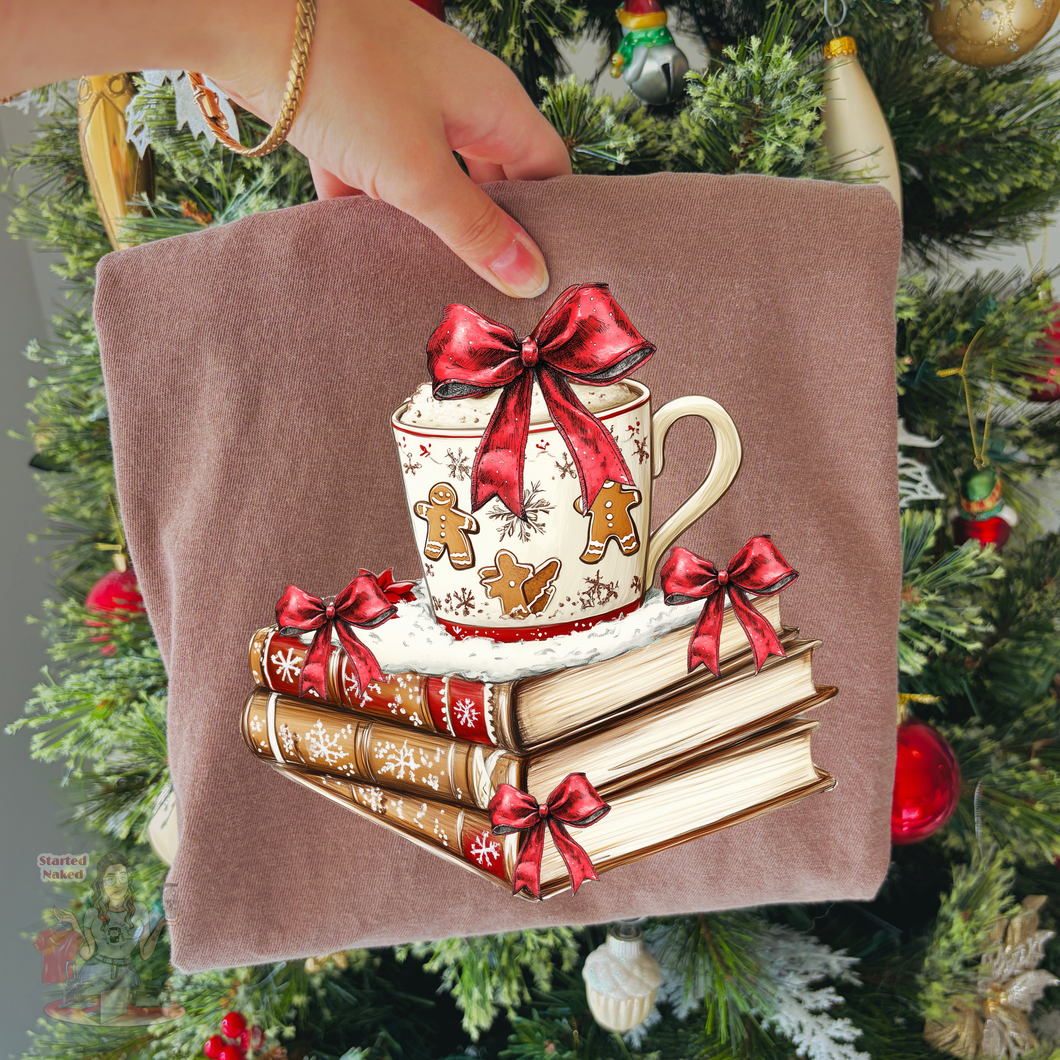 Gingerbread Christmas Book Tee